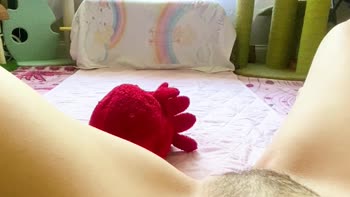 Davita May's Sassy Solo: Pissing on Plushie in POV