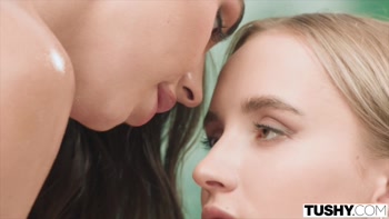 TUSHY Gorgeous Besties Milan Cheek And Polly Yangs Have Crazy Anal Foursome On Couples Getaway