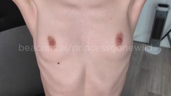 PrincessGoneWild's Jerk Off Lessons: Petite Blonde Shares Small Tits & Oil Secrets