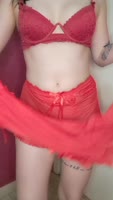 Scarlettloveme's Sultry Striptease in New Lingerie