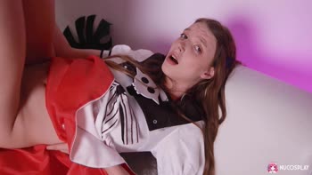 Lymia Marks' Steamy Romp in Reverse Cowgirl: Petite Brunette's Small Tits Frenzy