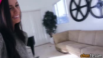 INNOCENT HIGH - Clothed teen (18+) spits cum