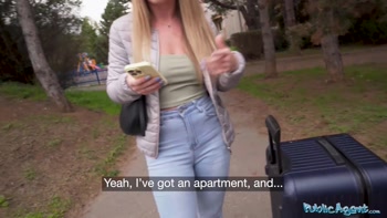 I found a lost girl with lovely big tits and ass - Public Agent