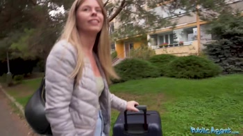 I found a lost girl with lovely big tits and ass - Public Agent