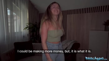 I found a lost girl with lovely big tits and ass - Public Agent