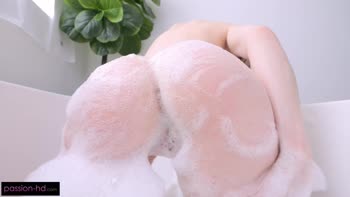 Skinny Slut Loves Playing With A Sudsy Big Cock - Cecelia Taylor