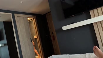 Step Mom Shocked When Step Son Cums on Her Face in Hotel Share Bed!