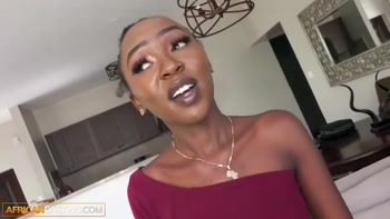 Hung White Producer Takes Advantage of Petite African Babe at Casting