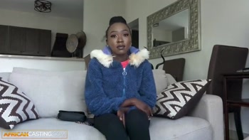 Hung White Producer Takes Advantage of Petite African Babe at Casting