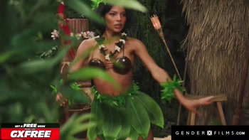 Lola Morena's Trans Island Fantasy: Cliff Jensen's Huge Cock Delight