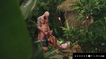 Lola Morena's Trans Island Fantasy: Cliff Jensen's Huge Cock Delight