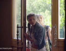 ULTRAFILMS LEGENDARY Three girls found a naked guy with a huge dick and let him fuck them