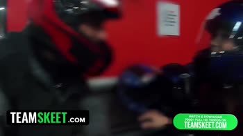 Thick Teen (18+) Twerks Big Booty On Hard Cock After Ditching Jumpsuit