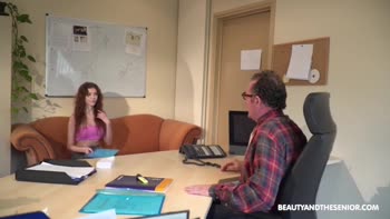 Job Interview Gets Hairy: Senior Citizen's Dirty Desires