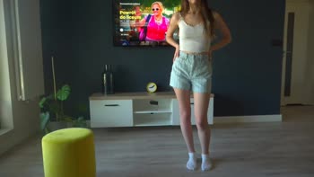 Step Sister's Risqué Rendezvous: Petite Russian Via Hub Teases in Public