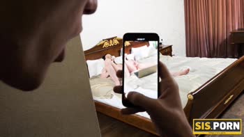 Caught in Secret: Stepbrother Spies Sis's Petite Russian Delight