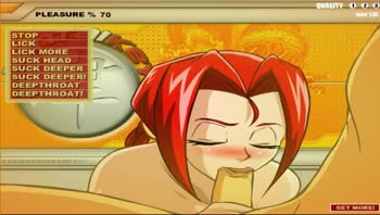Lara Lewd's Blazing Blowjob: Anime Hentai Redhead Delight