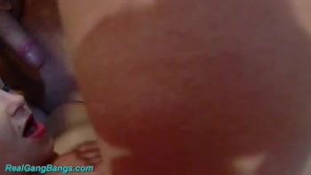 Teen (18+) German's First Time Gangbang Orgy