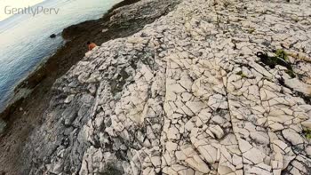 Beach Babe's Risky Flash and Masturbation