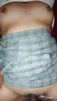 Perverted Hermanastro Spies Latina Teenager (18+) Masturbating Alone at Home