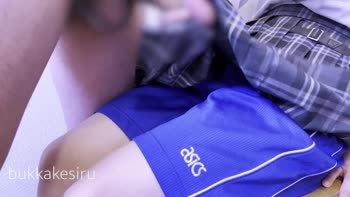 bukkakesiru - Bukkake Bliss in School Uniform: Cum on Thigh & Skirt