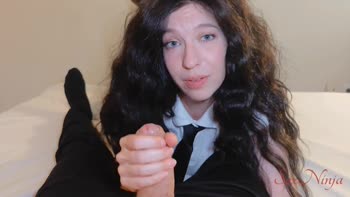 SexNinja's Teen (18+) Temptress Squirting in Uniform Roleplay