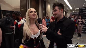 Megan Maiden - AVN Awards 2023: Hottest Pornstars Strip for Free Hazheart Tees