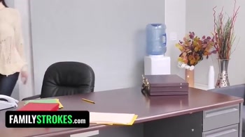 Tiny 18 Years Old Babe Fucks Sales Agent Under Stepmom And Stepdad's Guidance