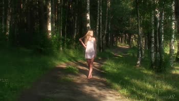 Ksenya's Forest Frolic: A Seductive Solo Adventure