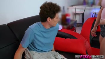 Stepsis Harlow West’s Big Tits Tempt Stepbro Jodie for Naughty Doggy Action