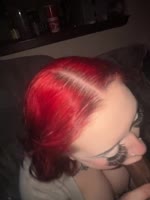 Sirxblue's Redhead Revelation: A Sloppy BBC Blowjob