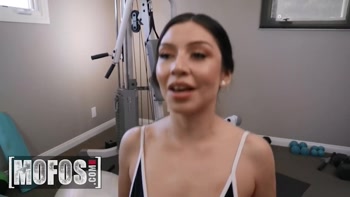 MOFOS - Camila Cano Starts With Jumping Jacks, Then Bounces On Her Trainer’s Hard Cock