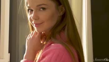 Skinny Blonde Cutie Hanka Teases with Seductive Self-Love