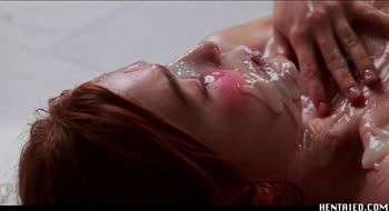 Real Life Hentai - Jia Lissa Fucks Big Dildo getting Bukkake and Creampie