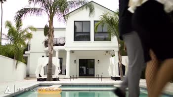 Bride's Big Dick Debut with Latina MILFs Gianna Dior and Bridgette B