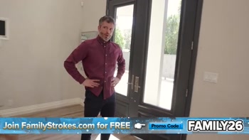 Stepdad's "No Closed Doors" Rule Leads to a Hardcore Fucking with His Rebellious Stepdaughter