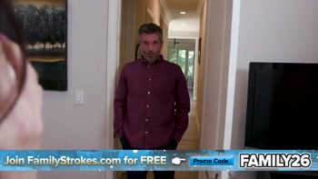 Stepdad's "No Closed Doors" Rule Leads to a Hardcore Fucking with His Rebellious Stepdaughter