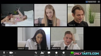 Cutie Angelique Lapiedra gets her pussy fingered and eat by old professor during lesson
