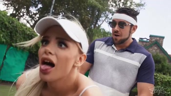 TRANS ANGELS - Angellica Good Gets Double Teamed By Dante Colle And Tony Genius On The Tennis Court