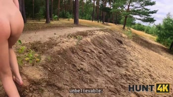HUNT4K. He spotted the Couple at a Nudist beach and joined them