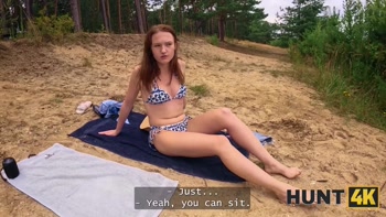 HUNT4K. He spotted the Couple at a Nudist beach and joined them