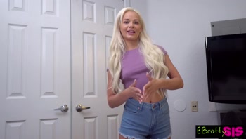 Elsa Jean Makes A Deal with Kinky Stepbro Playing With His Cock For Pocket Change