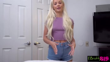 Elsa Jean Makes A Deal with Kinky Stepbro Playing With His Cock For Pocket Change