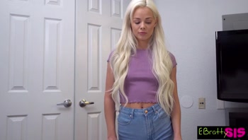 Elsa Jean Makes A Deal with Kinky Stepbro Playing With His Cock For Pocket Change