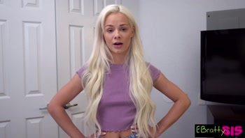 Elsa Jean Makes A Deal with Kinky Stepbro Playing With His Cock For Pocket Change