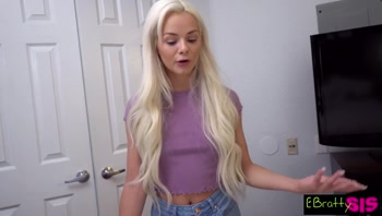 Elsa Jean Makes A Deal with Kinky Stepbro Playing With His Cock For Pocket Change