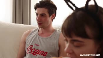 Petite PussyCat Takes Big Cock Doggystyle