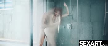 Gisha Forza's Sizzling Shower Seduction: Redhead's Hot Blowjob & Steamy Sex