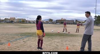 Soccer Cuties Suck Off Older Coach
