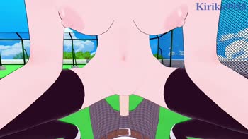 Makinami's Rooftop Temptation: A Steamy 60FPS Anime Orgy